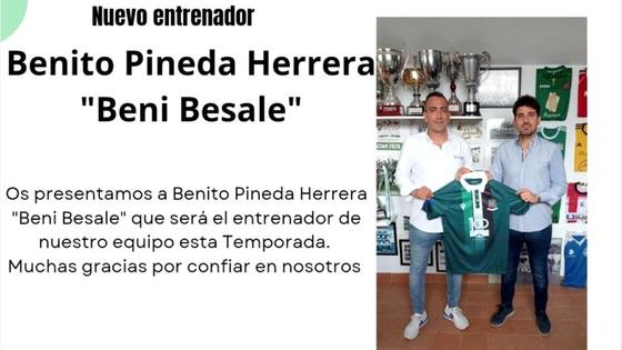 Benito Pineda, nuevo entrenador del Moralo, que tendrá a Dani Pino como director técnico