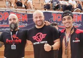 Gregorio Expósito, Goyo, con la medalla de plata al cuello