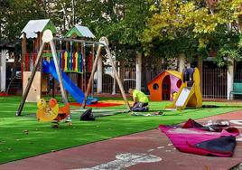 Renovada imagen del parque de Las Minas