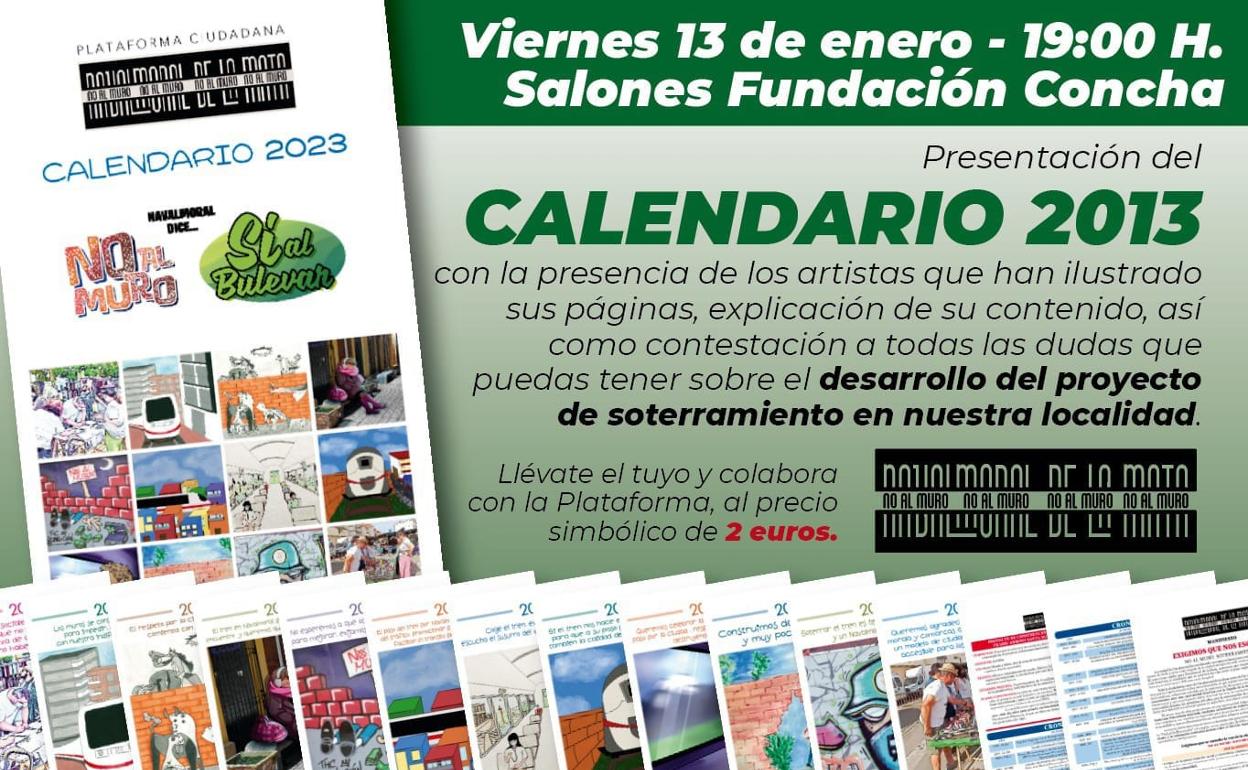 No al Muro presenta el calendario 2023 con los artistas que participan
