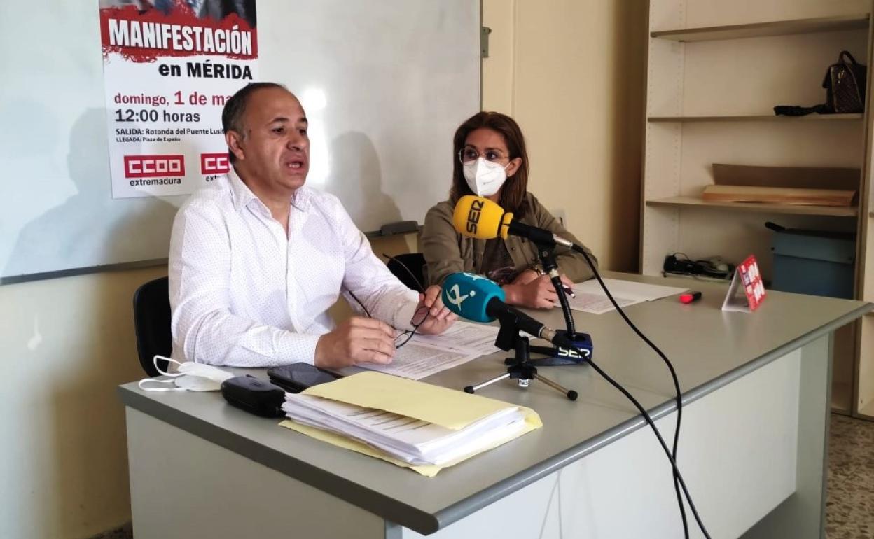 José Luis Domínguez, delegado de la Sección Sindical CCOO Área de Navalmoral. 