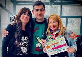 Yolanda Román con Iker Casillas y Sonia Bautista-Alarcón