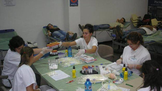 Intensa actividad de los donantes de sangre en enero