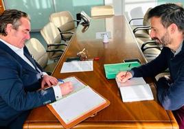 Jorge Martín con José María Sánchez