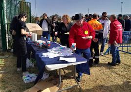 Romería, hace un año, en la zona de ocio de la charca Mayen