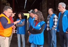 Irene de Miguel con compañeros de la formación y técnicos de Cetarsa