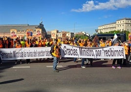 Tabaqueros cacereños concentrados en Madrid