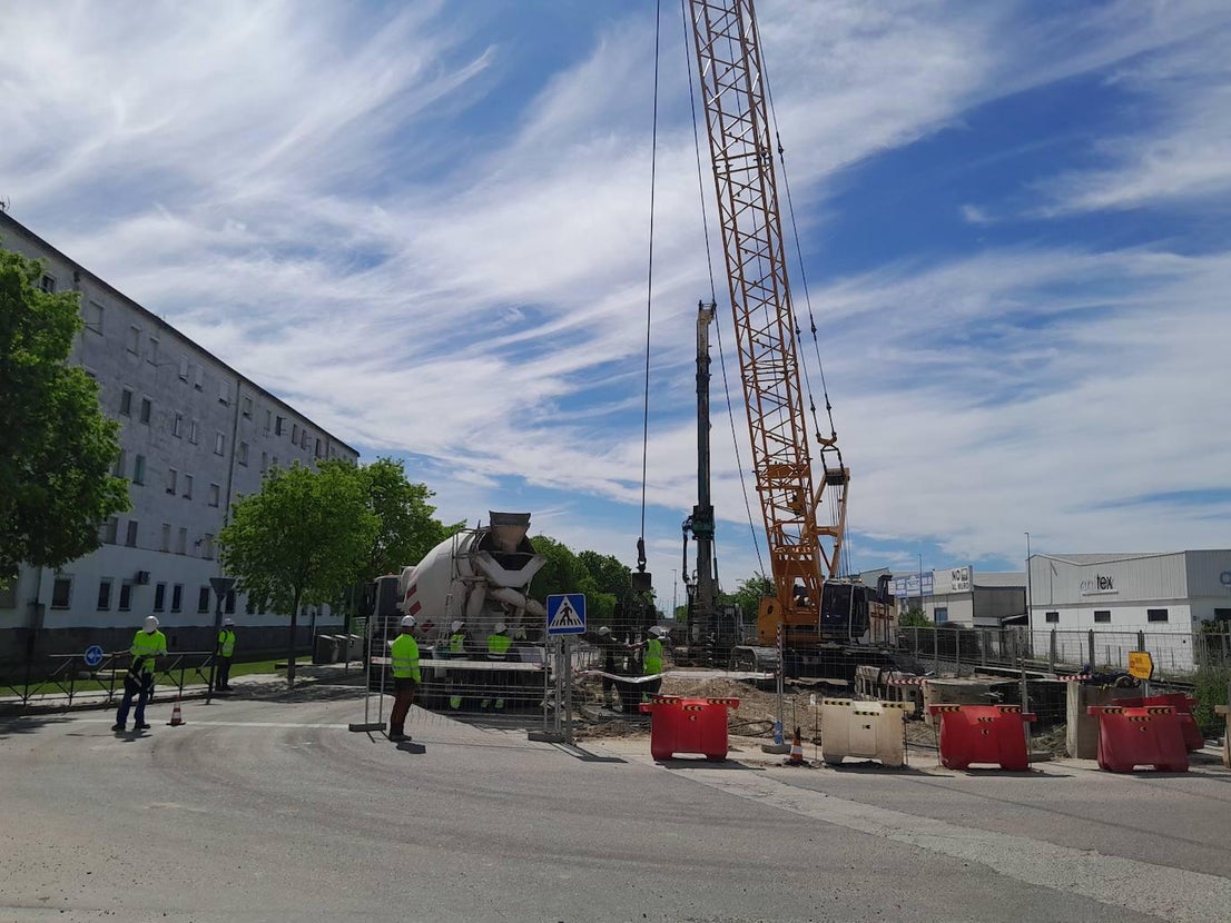 Las obras del tren eliminan la plaza de las cigüeñas