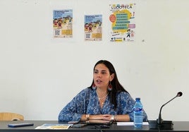 Paula González Morato durante la presentación