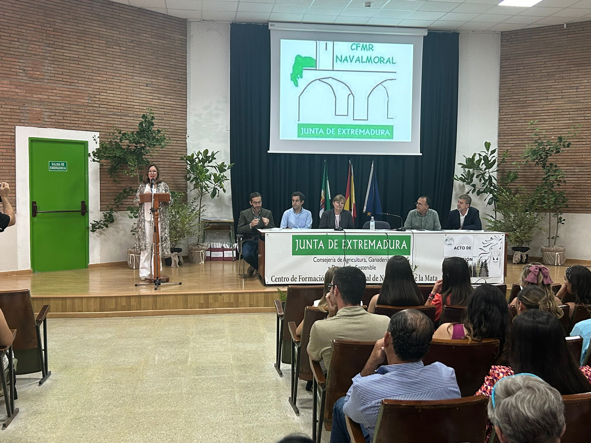 Intervención de la consejera en el centro moralo