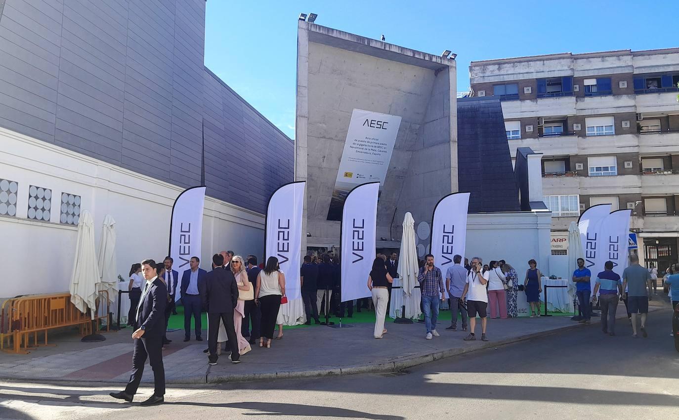 Primera piedra del futuro industrial de Extremadura