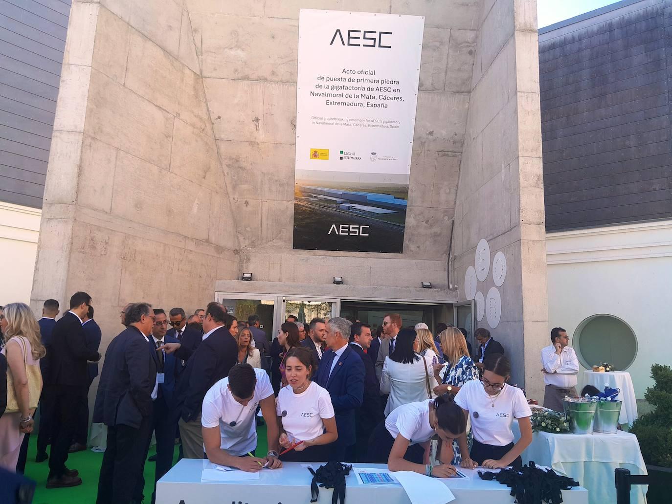 Primera piedra del futuro industrial de Extremadura