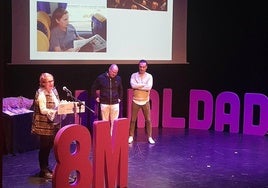 Reme al recibir su distinción el pasado 8 de marzo