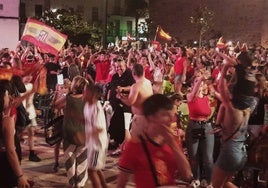 La afición futbolística local vibra con el triunfo de la selección en la Eurocopa