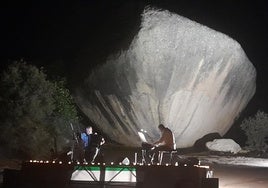 Paco de la Llave y Pedro Luis de la Vieja en la segunda parte del concierto