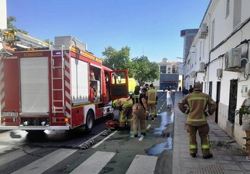 Susto por un incendio en la calle José Armella