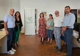 Asistentes a la reunión entre Diputación y Mancomunidad.