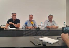 Julio César Martín, Enrique Hueso y Juan Antonio Díaz Agraz presentaron el proyecto