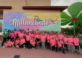 'Millaneando' de rosa