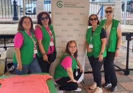 Integrantes de la delegación local de la Asociación Española contra el Cáncer