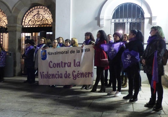 Concentración del 25-N en la plaza de España