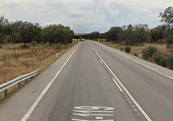 Carretera EX-119, donde ha ocurrido el accidente