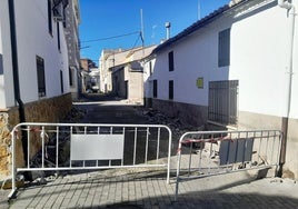 Trabajos en marcha en la calle Marina