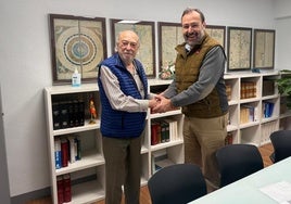 Manuel Escudero, a la izquierda, presidente del Grupo Enteco