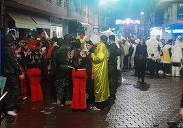 Ambiente en el Jardincillo durante el 'Cómete el Carnavalmoral'