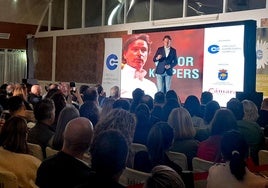 Un momento de la intervención de Küppers