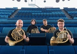 Integrantes del Cuarteto que ofrecerá el concierto