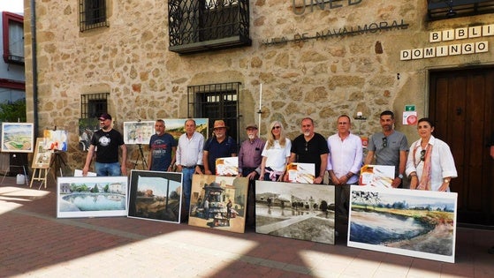 Pablo Rubén López, de Griñón, ganador del V Certamen de Pintura Rápida