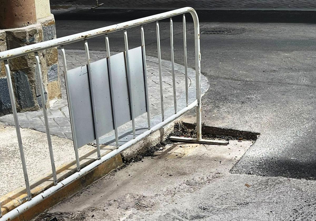 Obras de pavimentaciones en el centro urbano