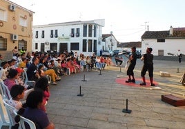 Cirko Psikario estuvo a mediados de mayo en Saucedilla