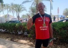 Jesús Manjón feliz tras el reto conseguido