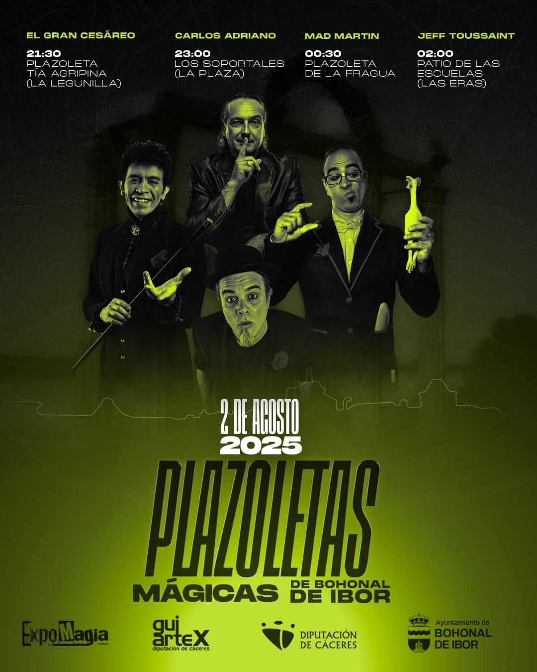 Bohonal de Ibor se vuelca con las Plazoletas Mágicas