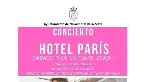 Hotel París abrirá la Semana de sensibilización contra el cáncer de mama