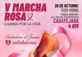 La V Marcha Rosa de Casatejada se acompañará de cortadores de jamón solidarios