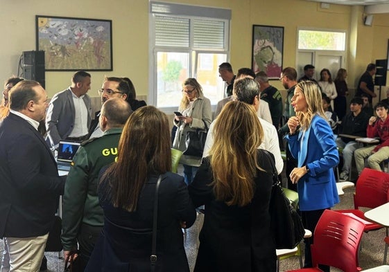 Ambiente durante la jornada celebrada en el instituto Augustóbriga