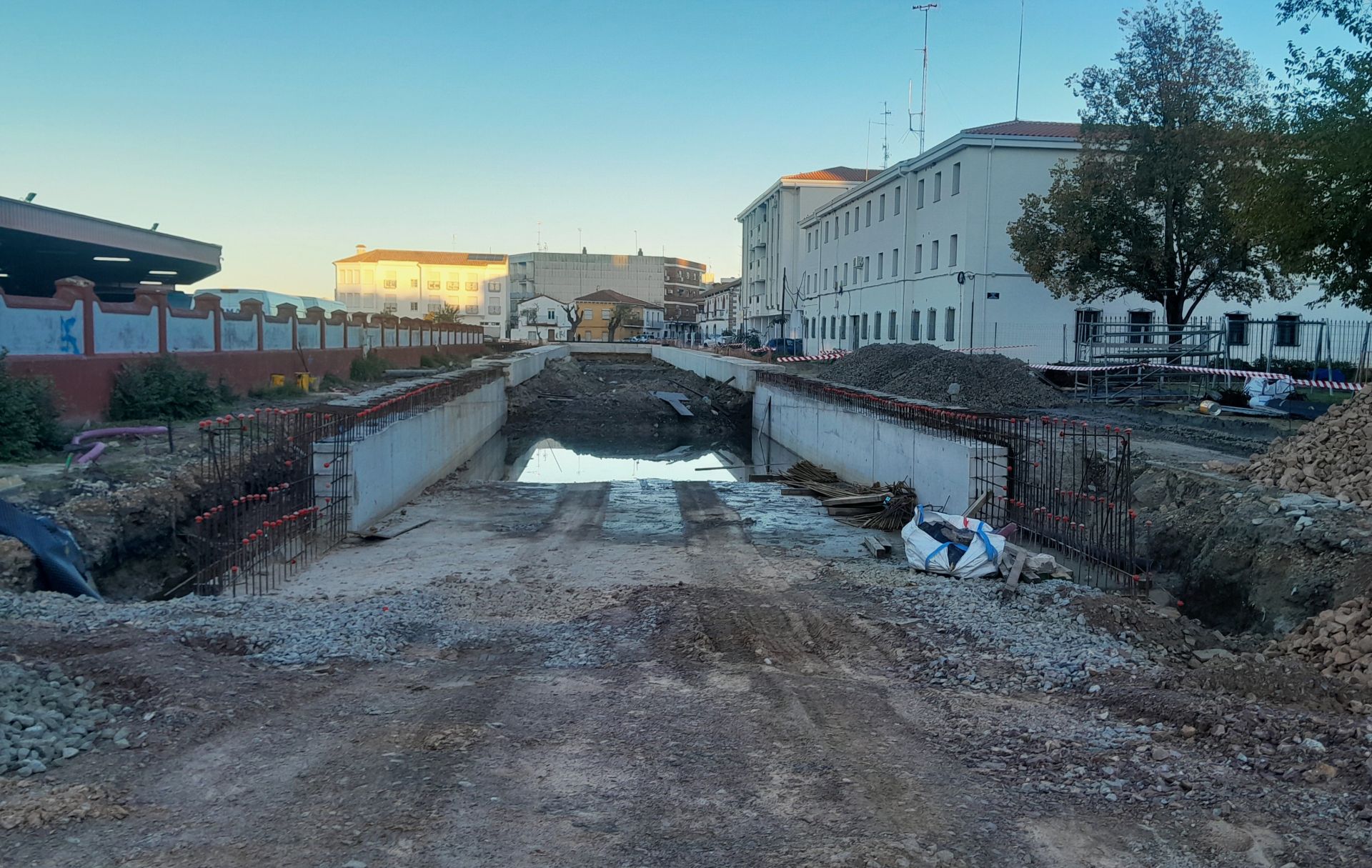 Obras en el paso subterráneo para vehículos ligeros