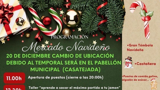 El Mercado Navideño de Casatejada se traslada al pabellón municipal