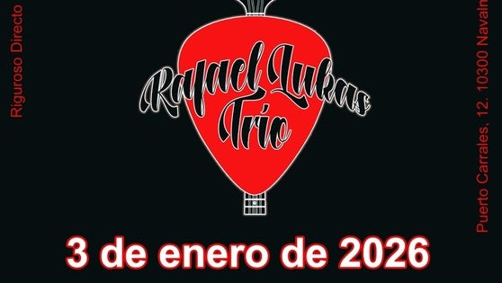 Rafael Lukas Trío se presenta este sábado en soundclub
