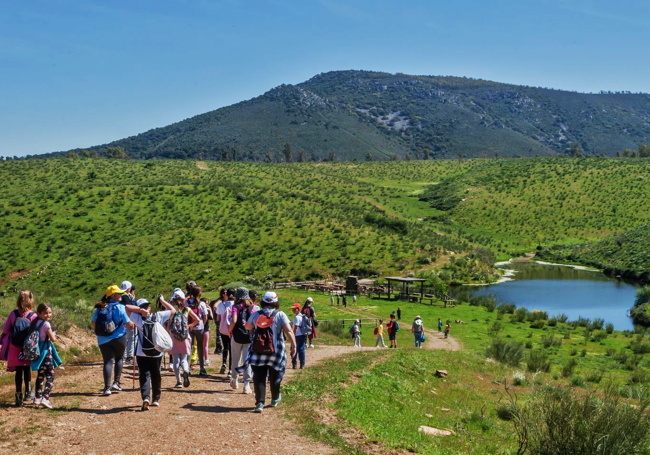 Llegada al embalse del Olivar de Zamarro