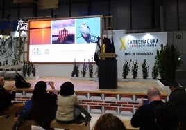 El presidente de Arjabor, Carlos Utrilla, durante la presentación