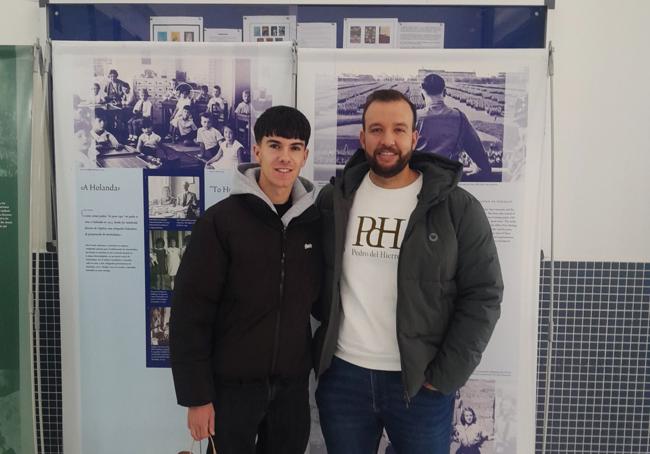 Ángel con Félix Vidarte, su profesor