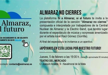 'Almaraz no cierres', himno del movimiento a favor de la continuidad de la central