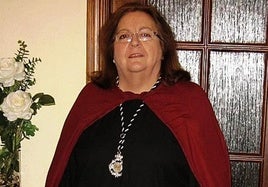 Pilar Tobal, ex-presidenta de la Unión de Cofradías Penitenciales