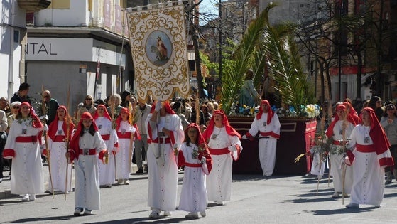 La Entrada en Jerusalén abre las procesiones de la Semana Santa morala