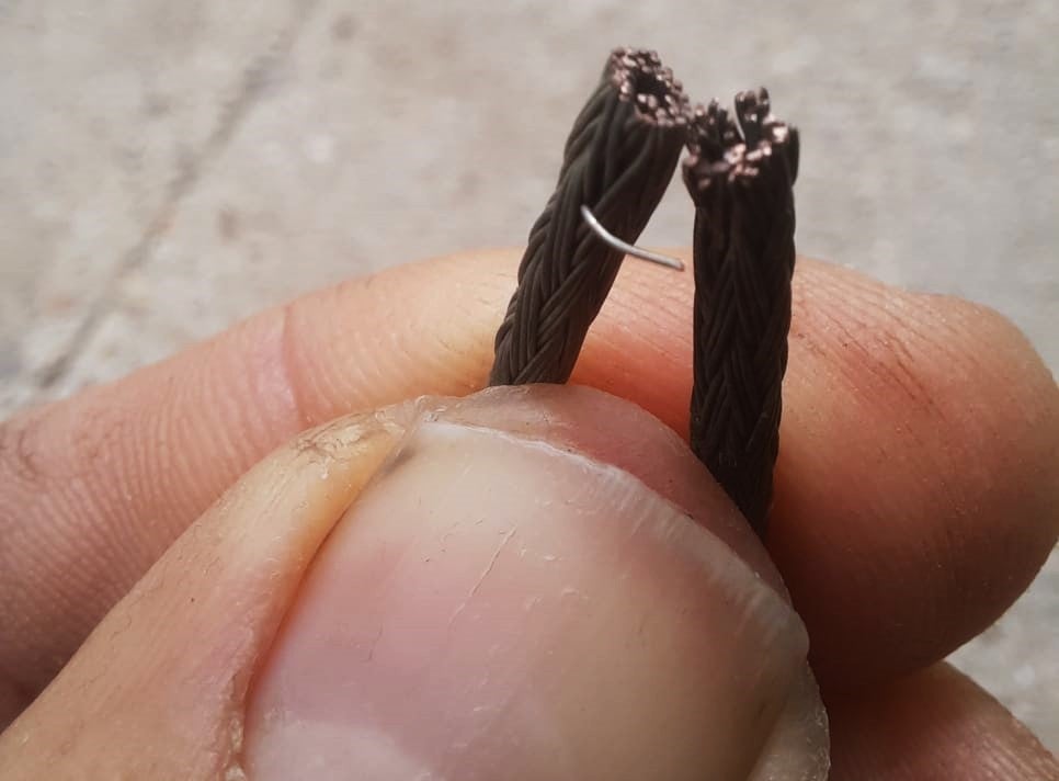 El corte fue limpio, como muestra la fotografía