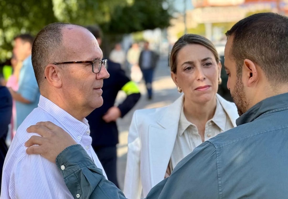 Hueso con María Guardiola y Fernando Sánchez Castilla
